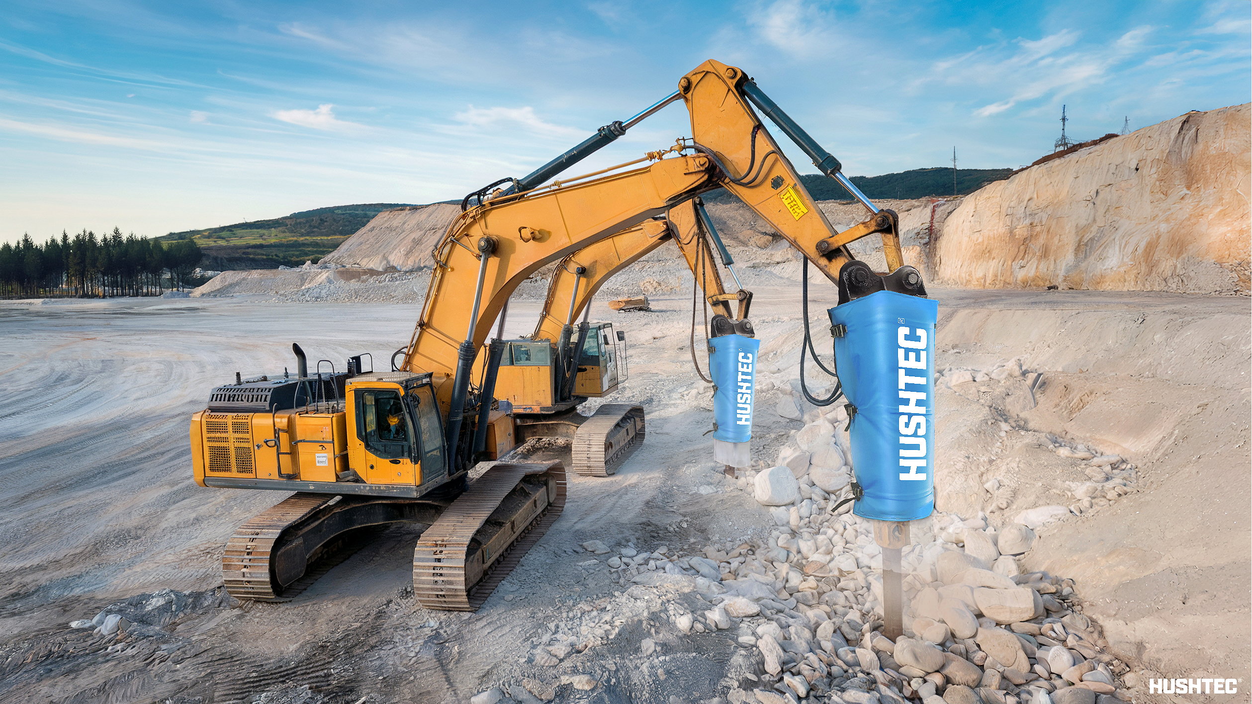Hushtec Rock Breaker Attachment