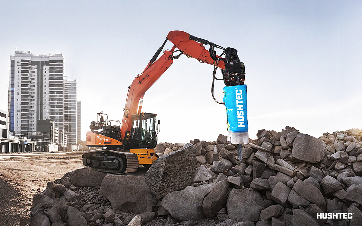 Hushtec Rock Breaker Attachment